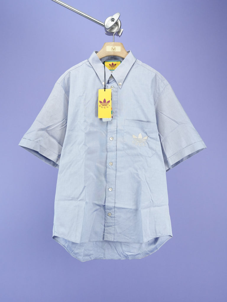 Gucci / Adidas Oxford Cotton Shirt Light Blue