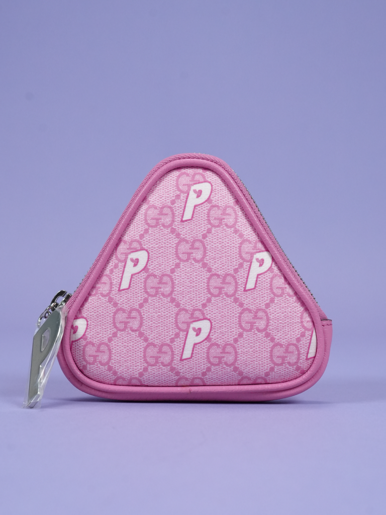 Gucci / Palace Triferg Supreme GG-P Coin Purse Pale Pink