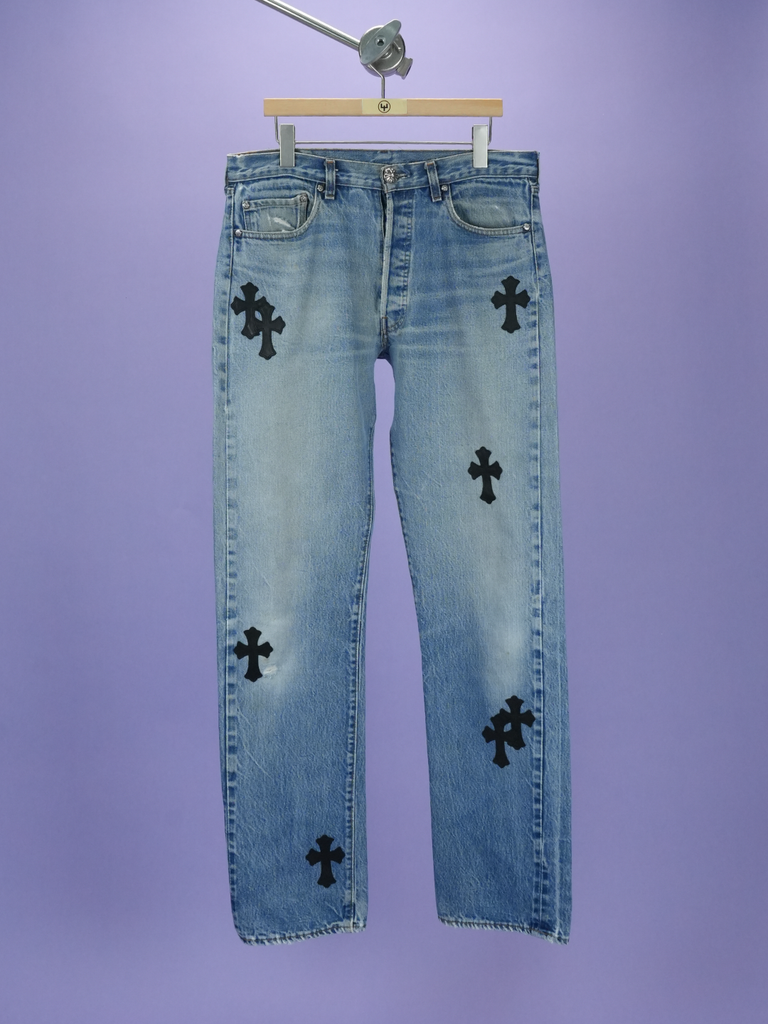 Chrome Hearts Vintage Levi's 501 Jeans Indigo