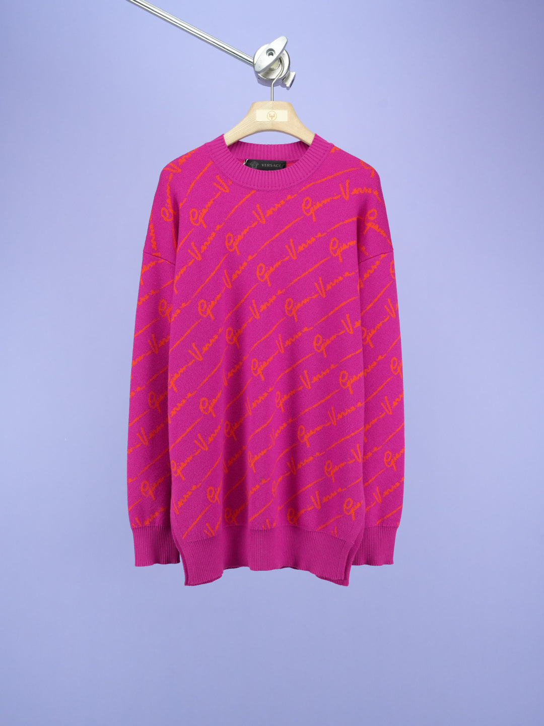 Versace	Wool Gianni Versace Sweater Pink