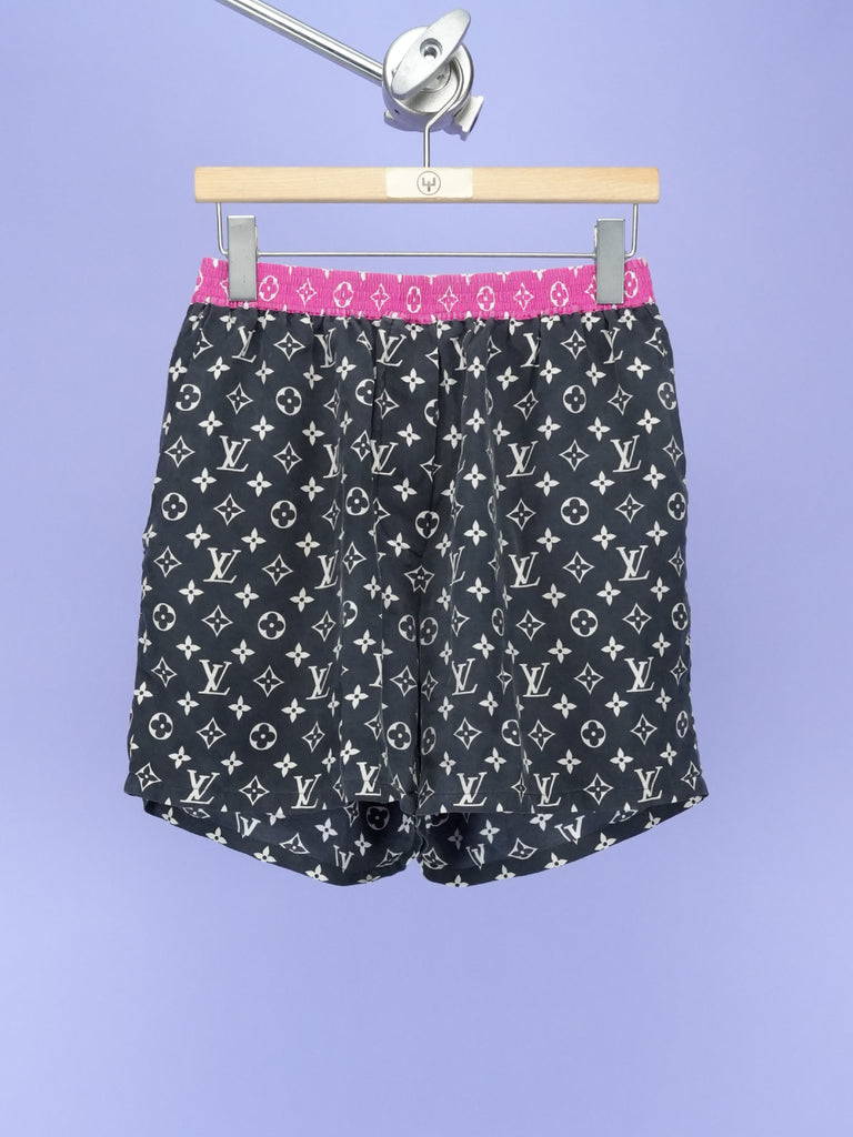 Louis Vuitton	Monogram Color Block Pajama Shorts Black