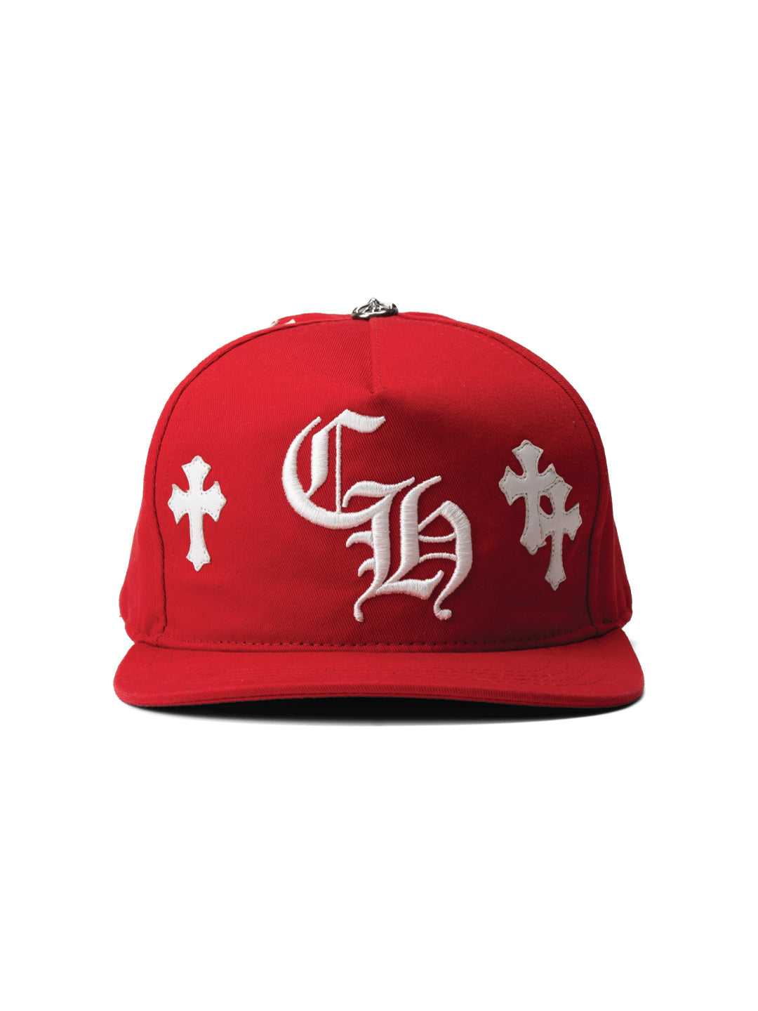 Chrome Hearts Cross Patch Baseball Hat	Red