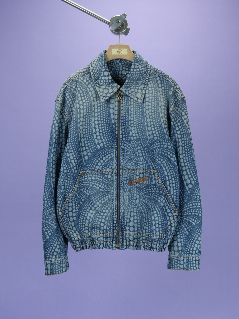 Louis Vuitton / Yayoi Kusama All Over Pumpkin Denim Blouson Blue