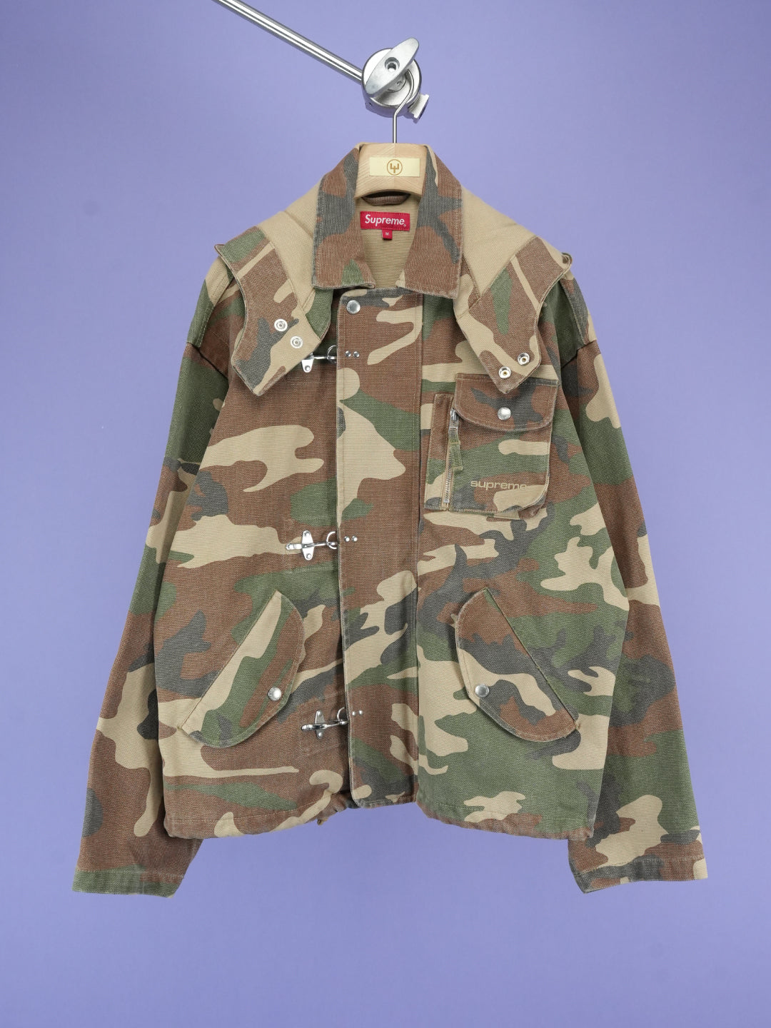 Supreme Canvas Clip Jacket Tan Camo