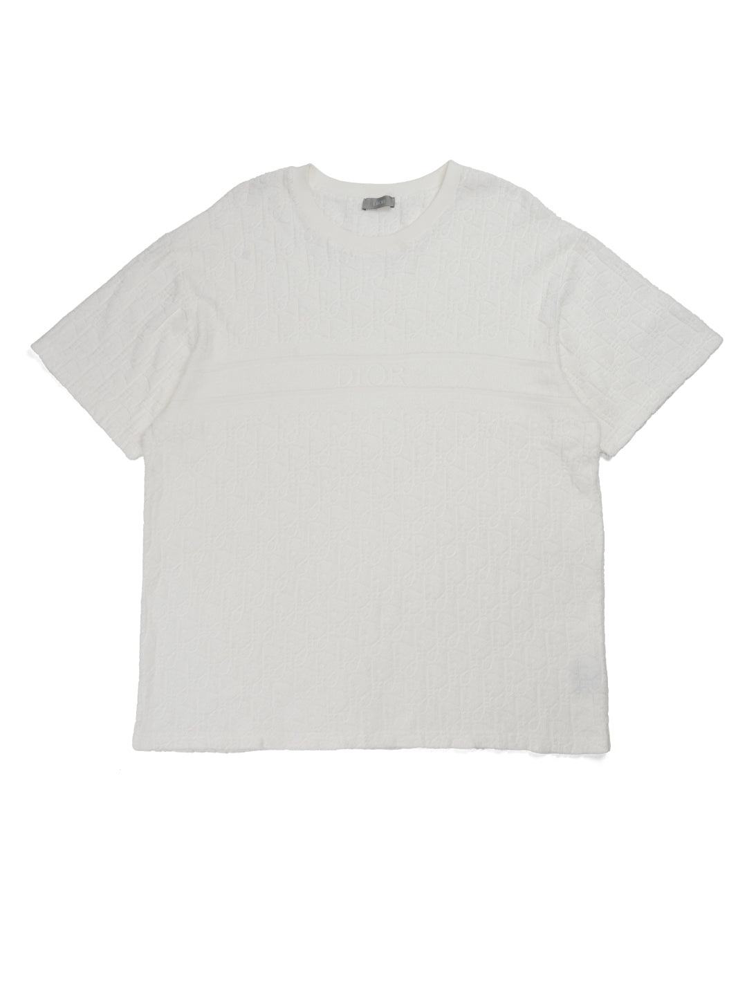 Dior	Oblique Terry Jacquard T-Shirt White