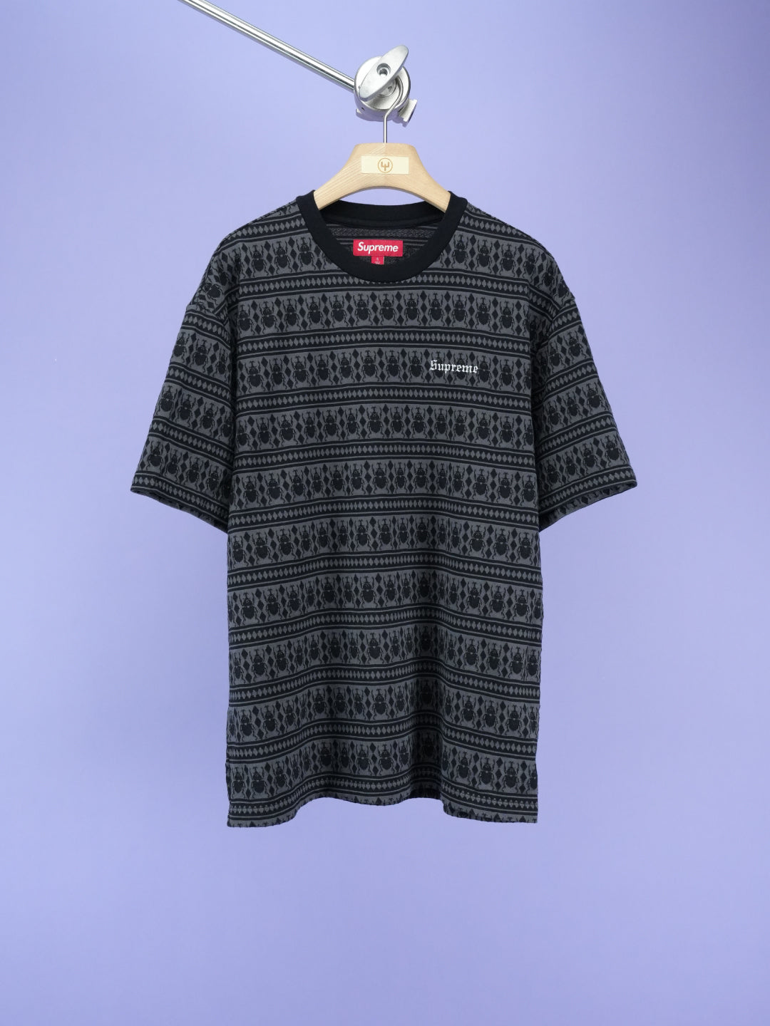 Supreme Jacquard Scarab S/S Top Black