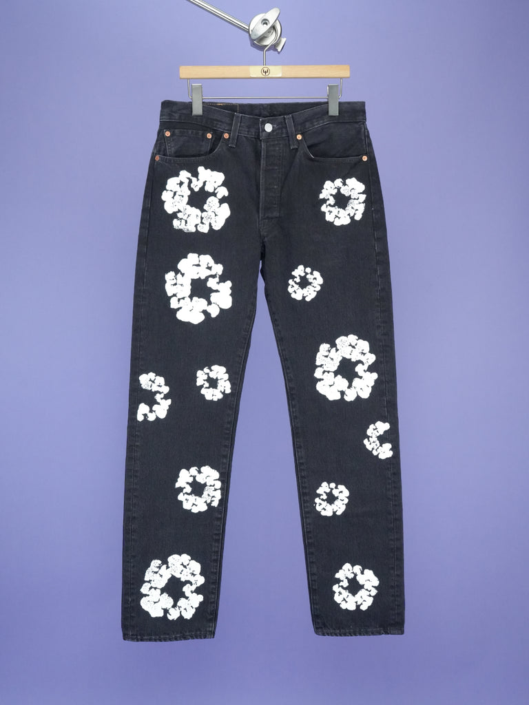 Denim Tears / Levi's 501 Cotton Wreath Jean Black