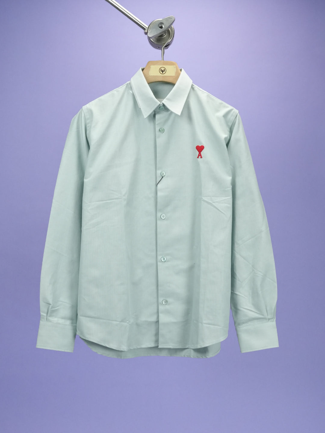 Ami Button Down Shirt Mint Green