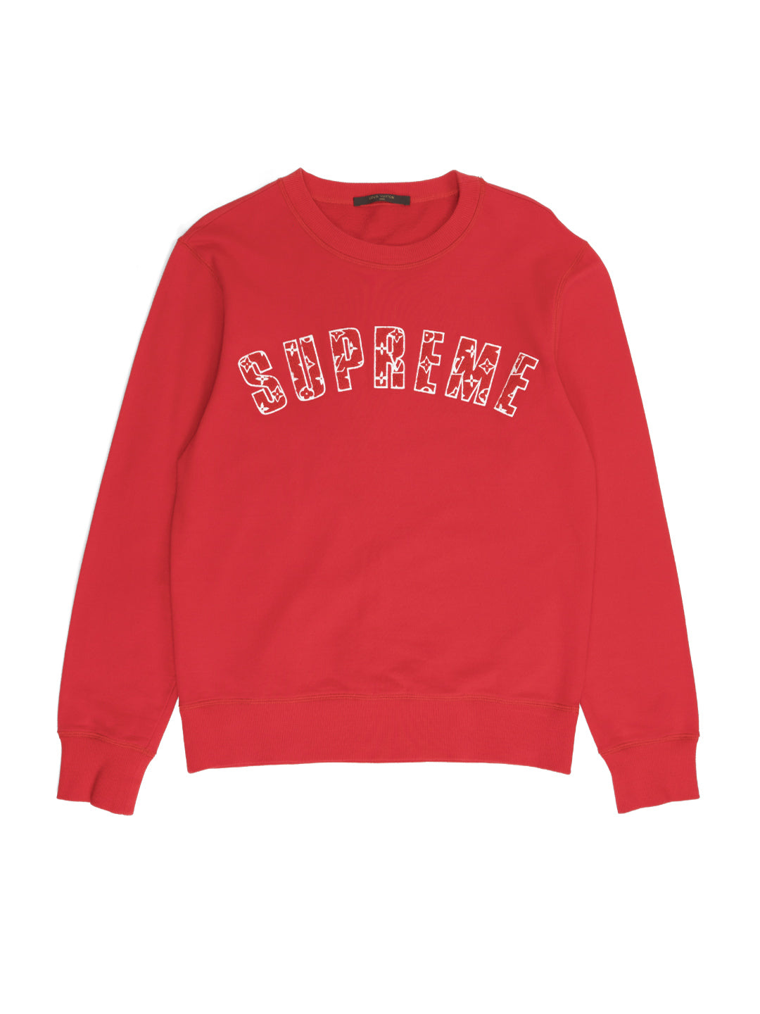 Louis Vuitton / Supreme Arc Logo Crewneck Red