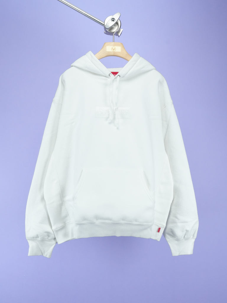 Supreme Box Logo Hooded Sweatshirt (FW23) White