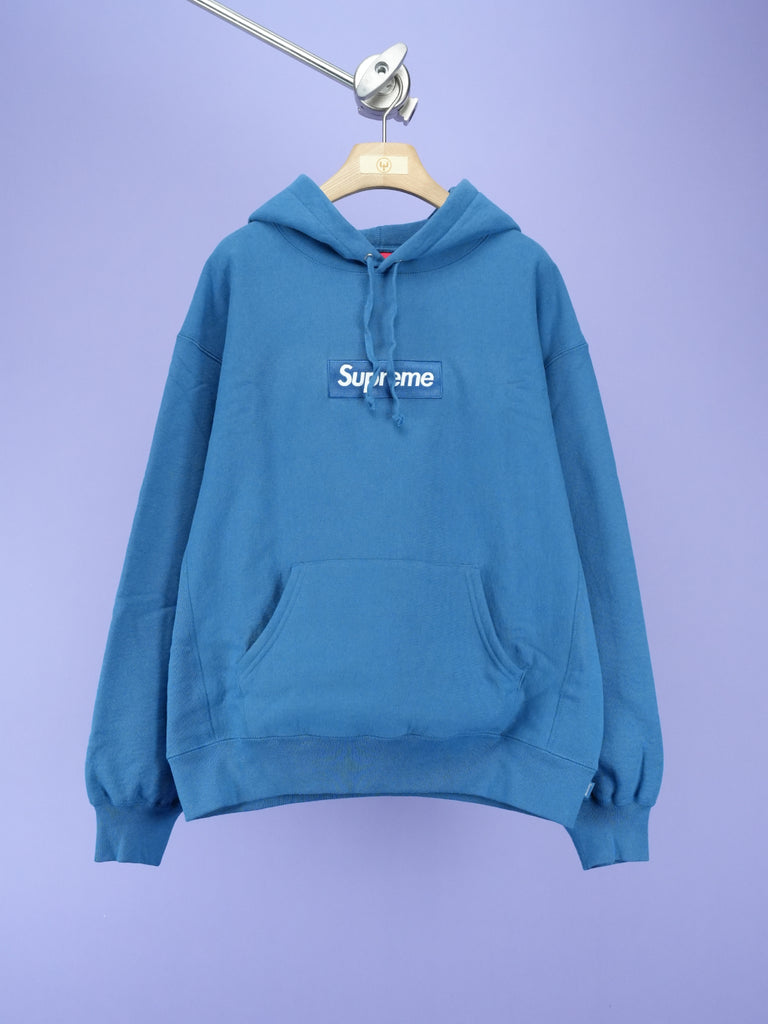 Supreme Box Logo Hooded Sweatshirt (FW23) Blue