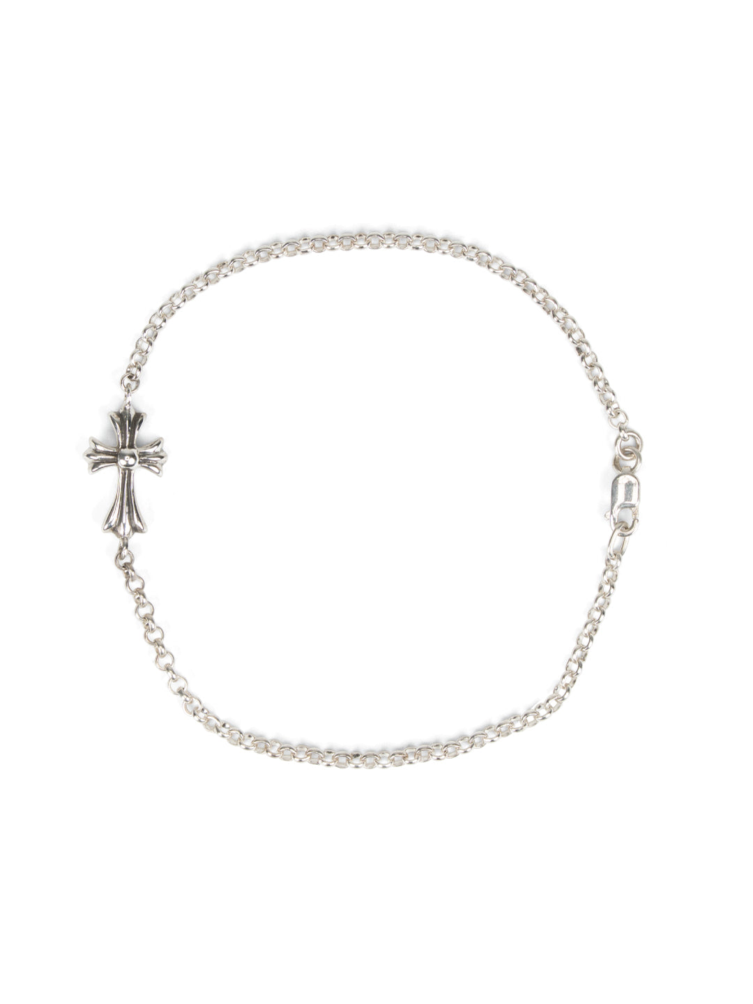Baby Fat Roll Chain Bracelet Silver
