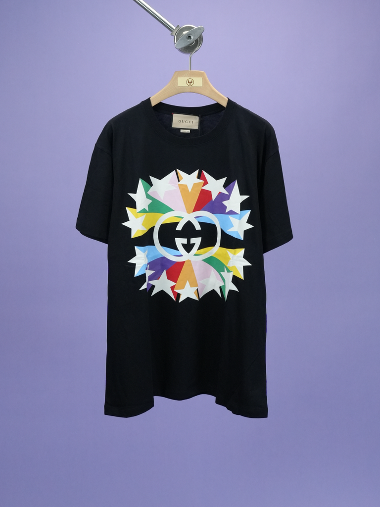 Gucci Star Interlock GG T-Shirt Black