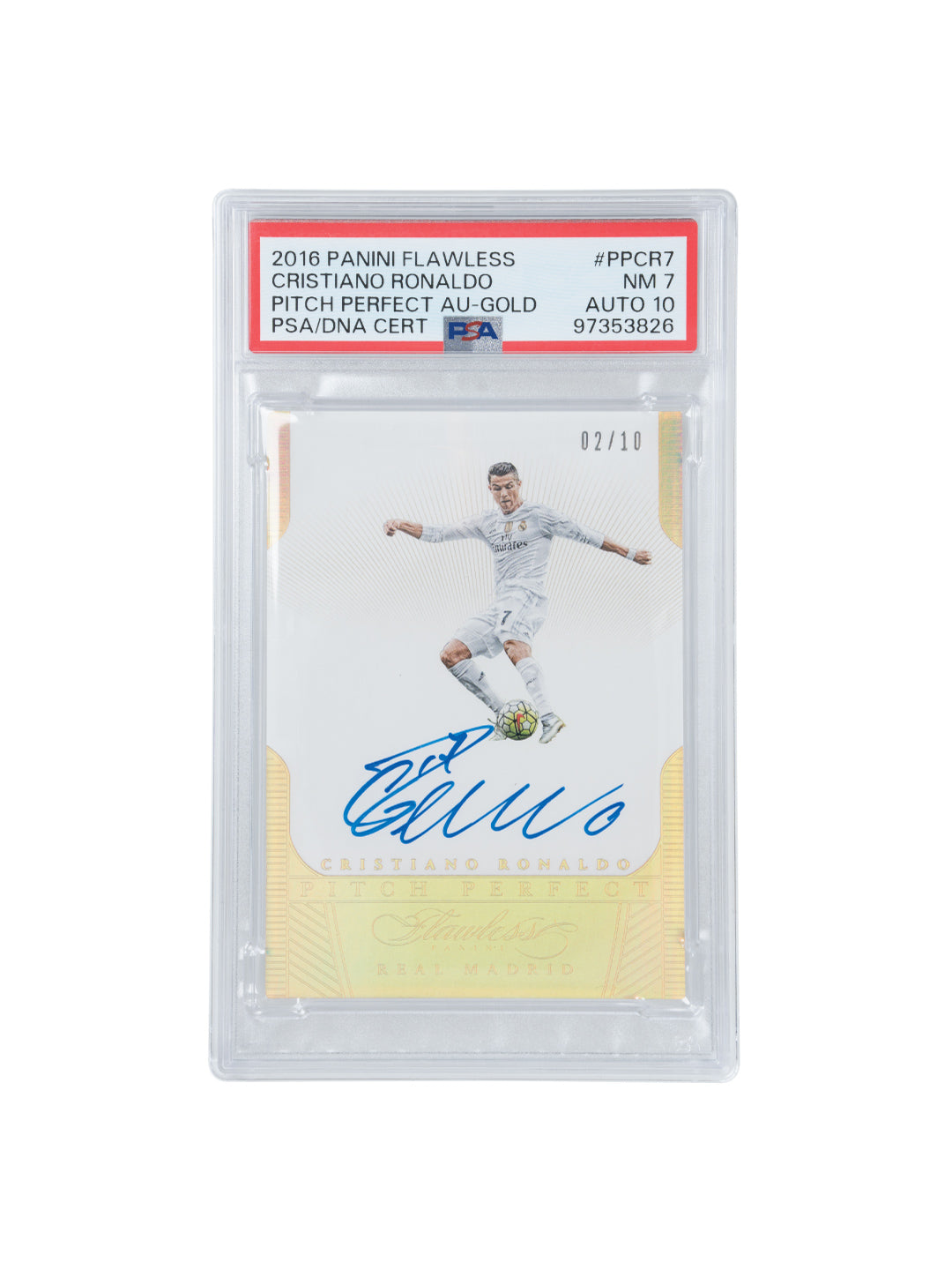 Panini 2016 Panini Flawless Pitch Perfect Autographs Gold (Cristiano Ronaldo) (/10)