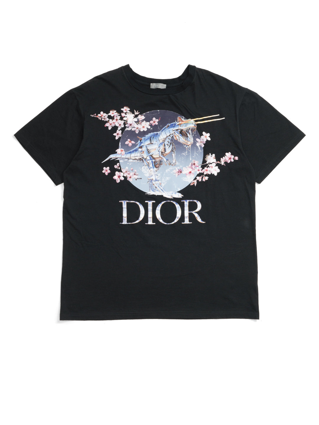 Dior	/ Sorayama Dinosaur Logo T-Shirt Black