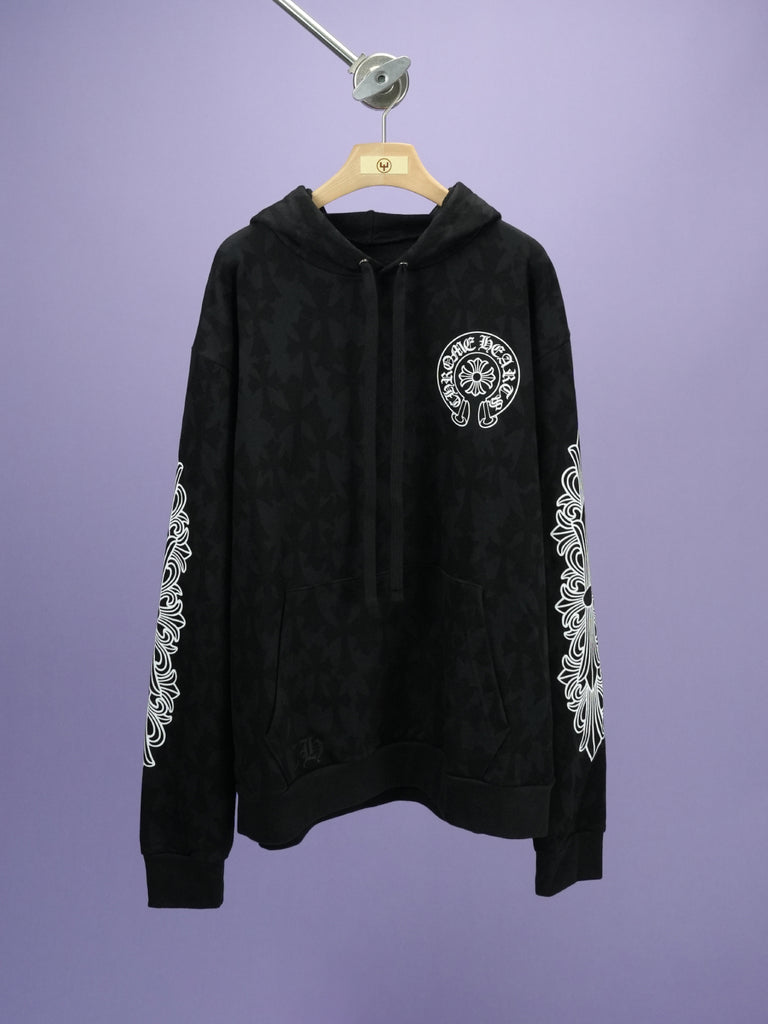 Chrome Hearts Cemetery Print Hoodie Black