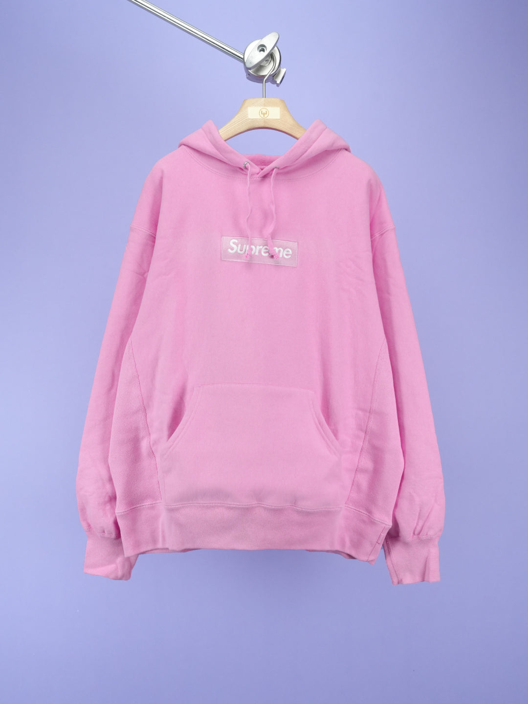 Supreme Box Logo Hooded Sweatshirt (FW21) Pink