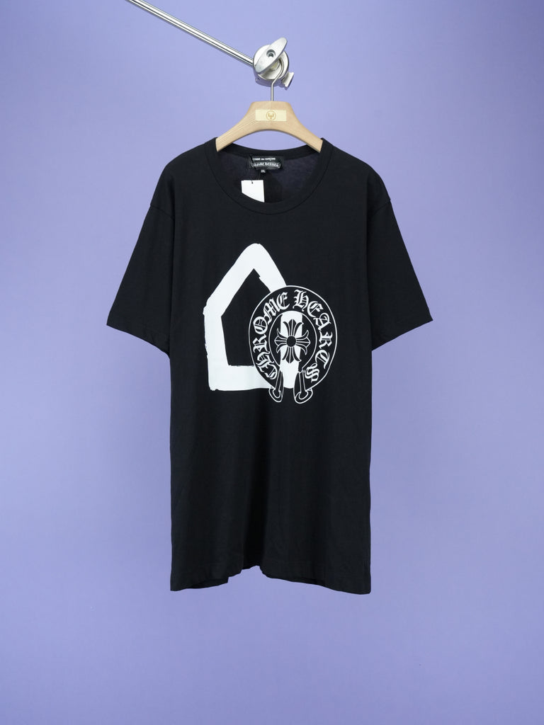 Chrome Hearts / CDG / DSM Ginza Horseshoe Logo T-Shirt Black