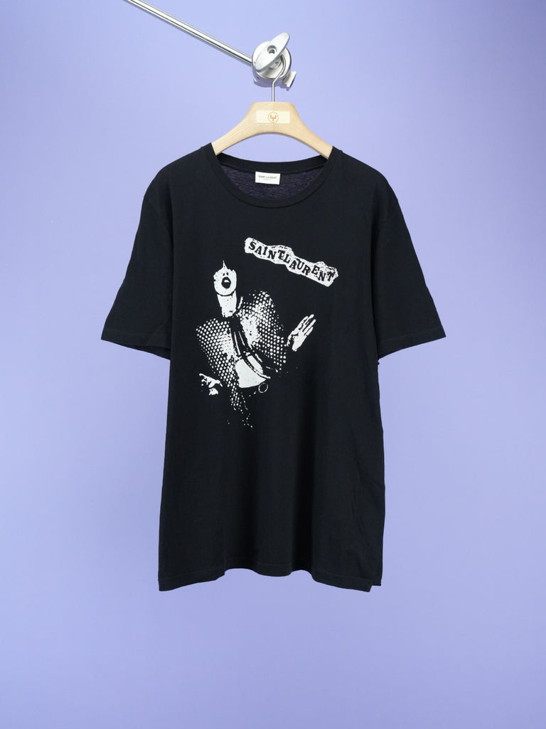 Saint Laurent Rockstar T-Shirt Black