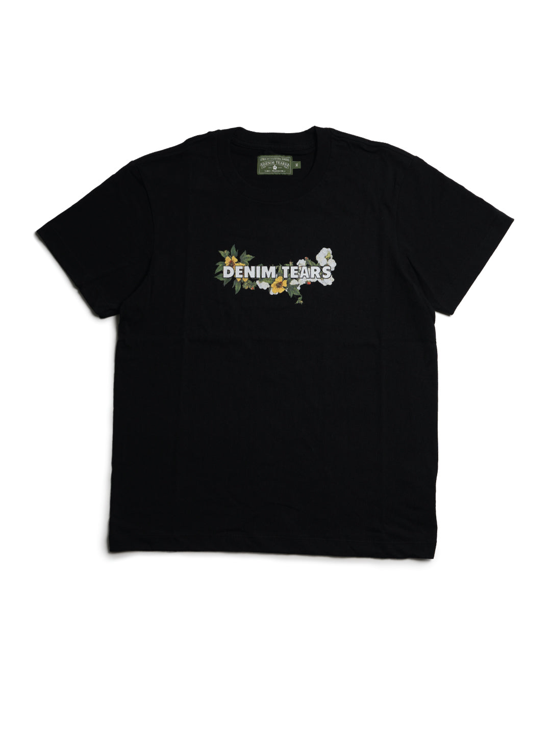 Denim Tears Floral Logo Tee Black