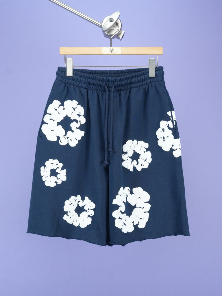 Denim Tears The Cotton Wreath Shorts Navy