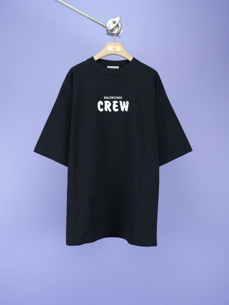 Balenciaga Crew Logo T-Shirt Black