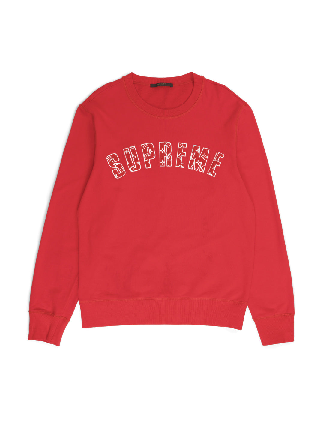 Louis Vuitton / Supreme Arc Logo Crewneck Red