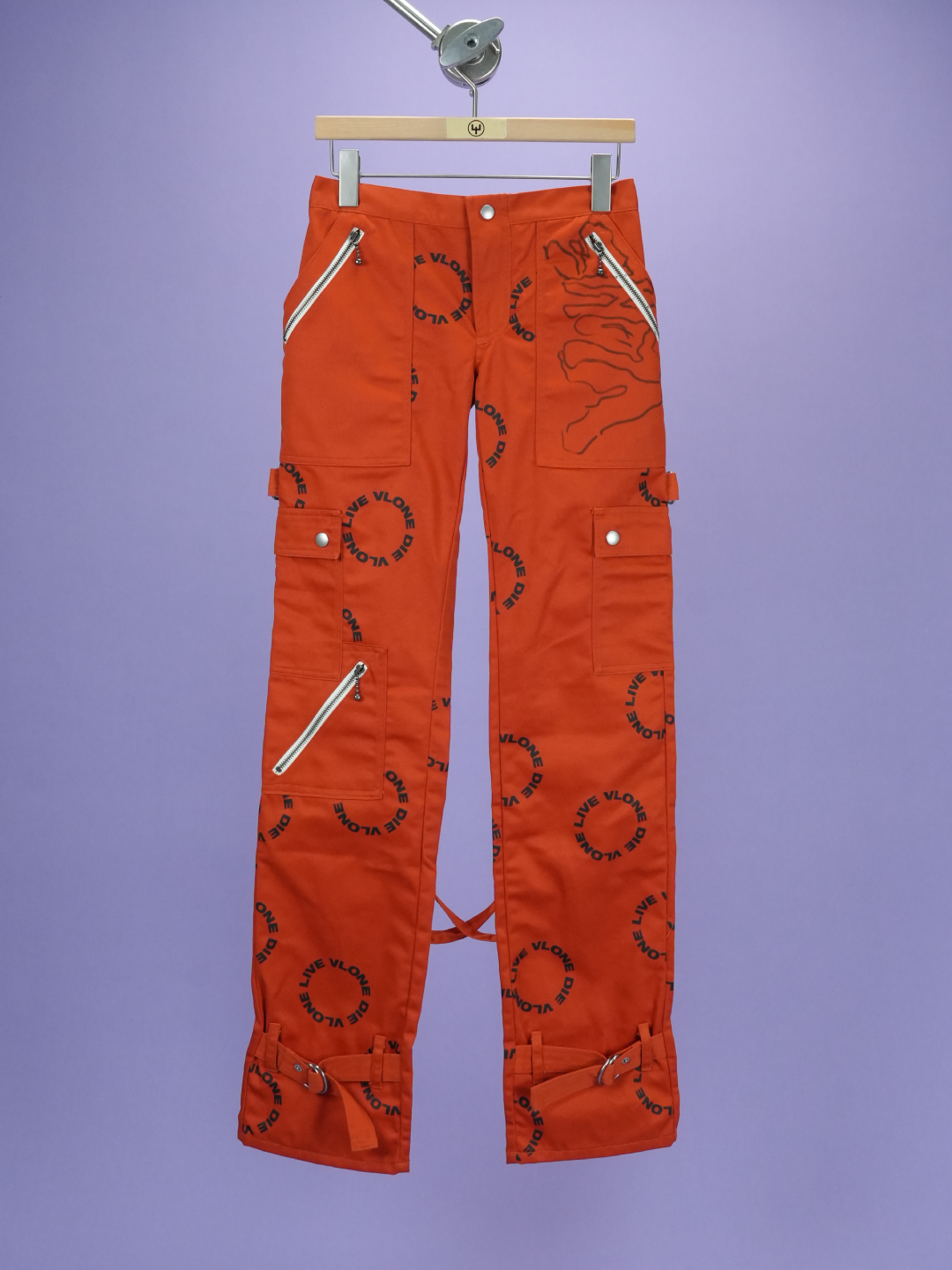 Vlone Bondage Pants Orange (Sign by ASAP Bari)