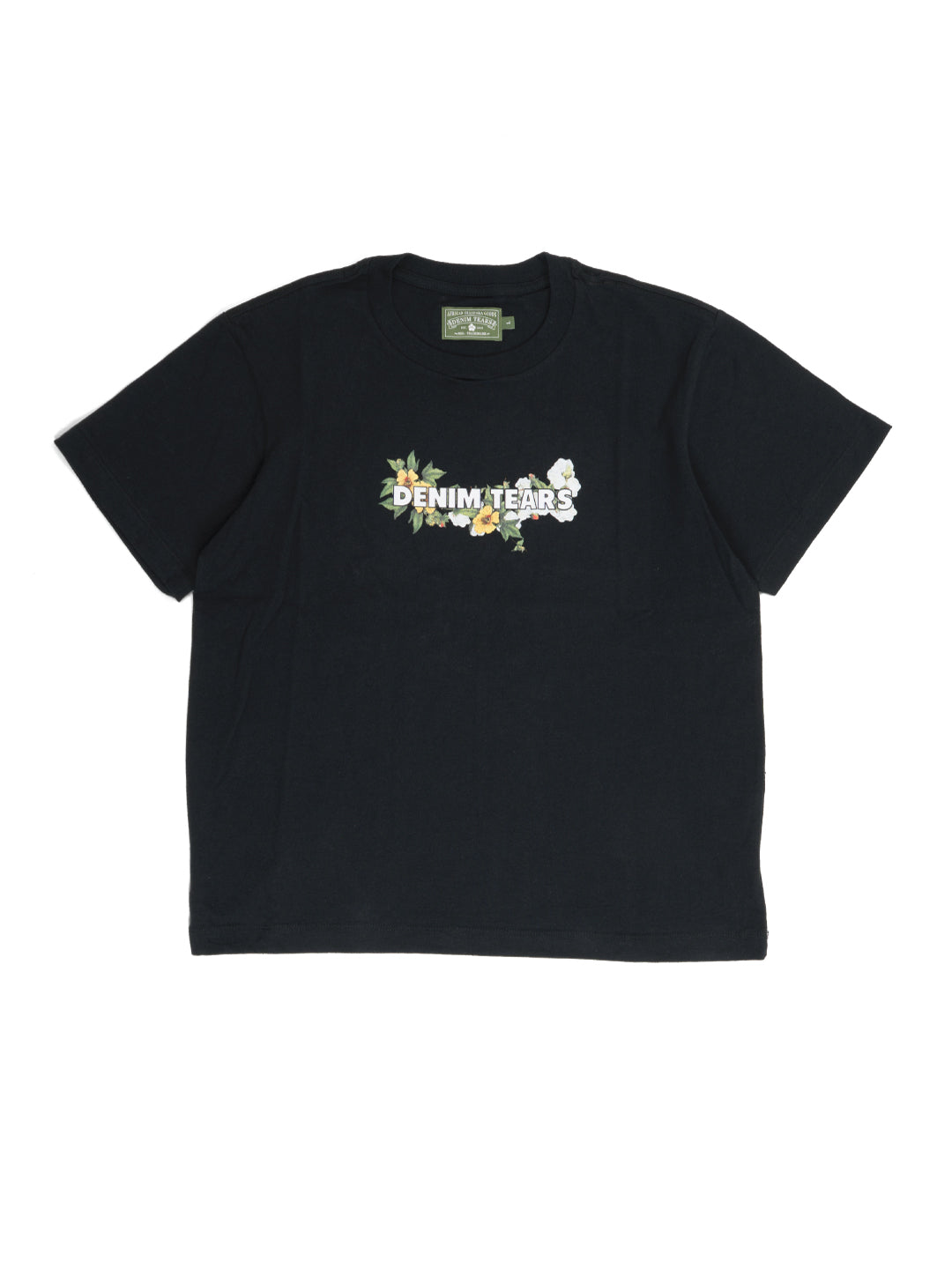 Denim Tears Floral Logo Tee Black