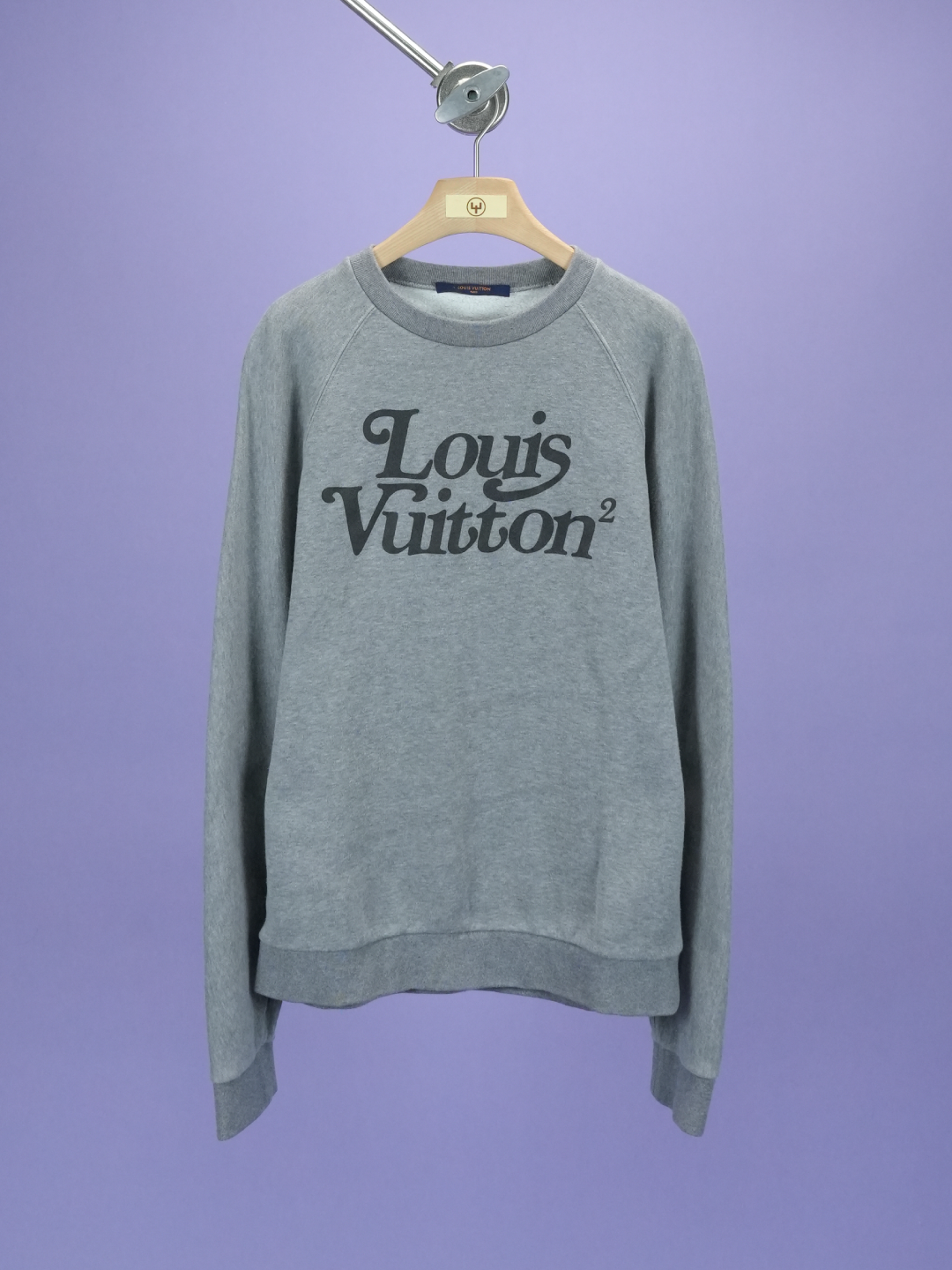 Louis Vuitton / Nigo Squared LV Sweatshirt Gris Clair