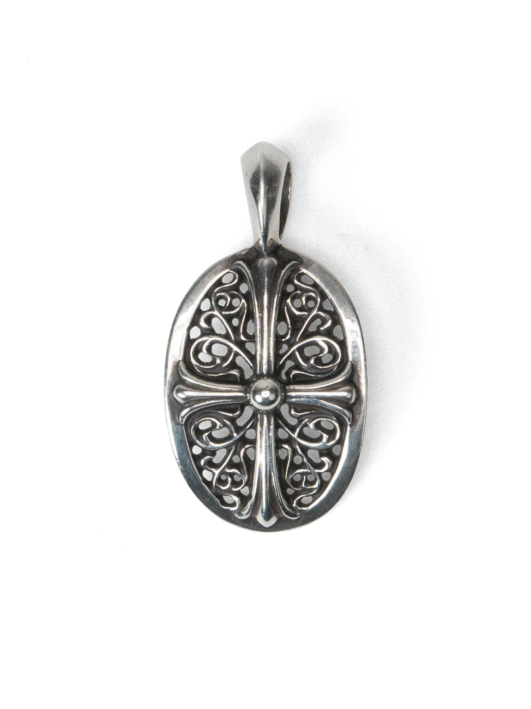 Chrome Hearts Classic Oval Pendent Silver