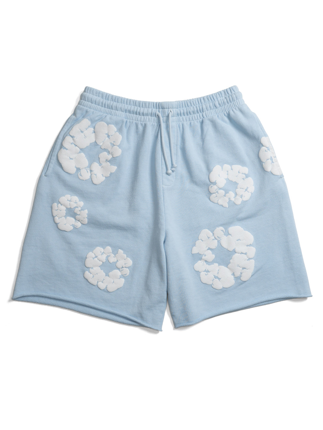 Denim tears Mono Cotton Wreath Shorts Blue