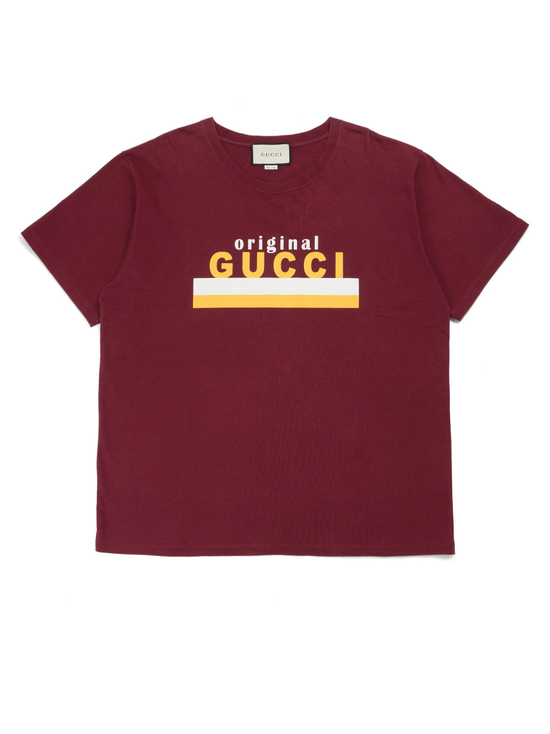 Gucci Original Print T-Shirt 	Burgundy