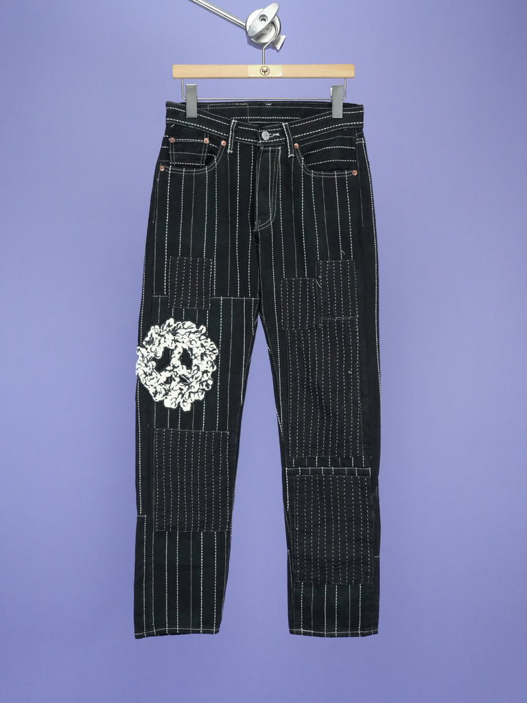 Denim Tears / Levi's 501 Peace Patchwork Pant Black