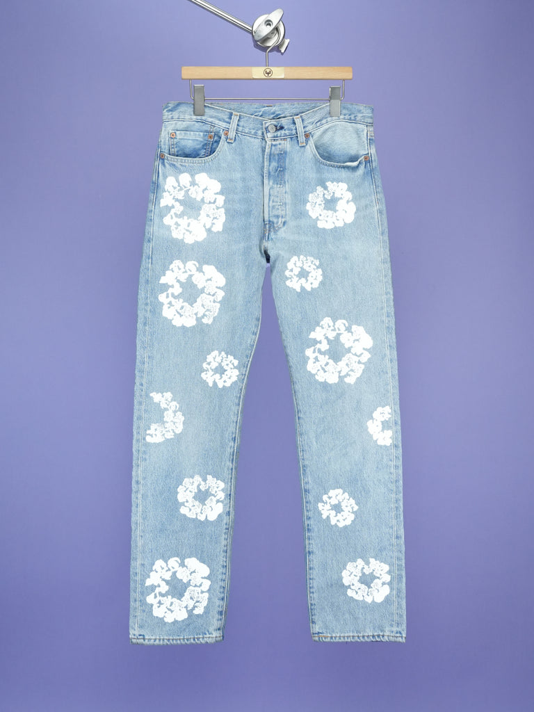 Denim Tears / Levi's 501 Cotton Wreath Jean Light Wash