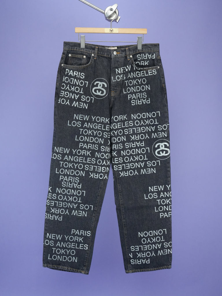 Stussy Big Ol' Denim City Link Jean Washed Black