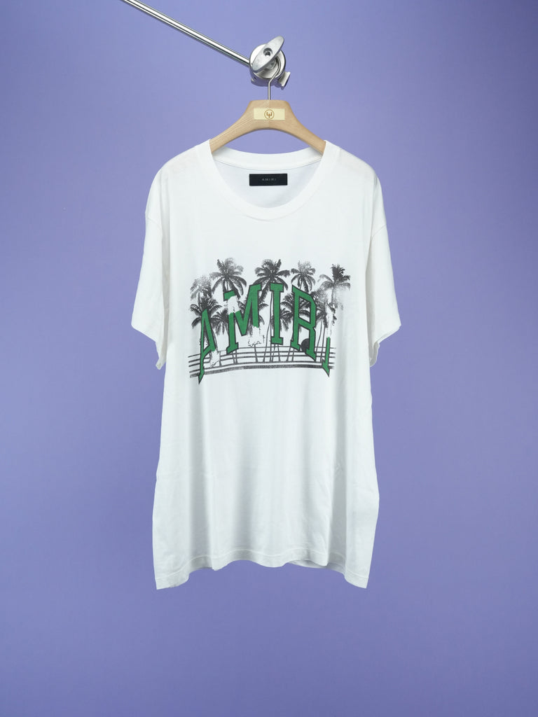 Amiri Palm Tree Logo T-Shirt White