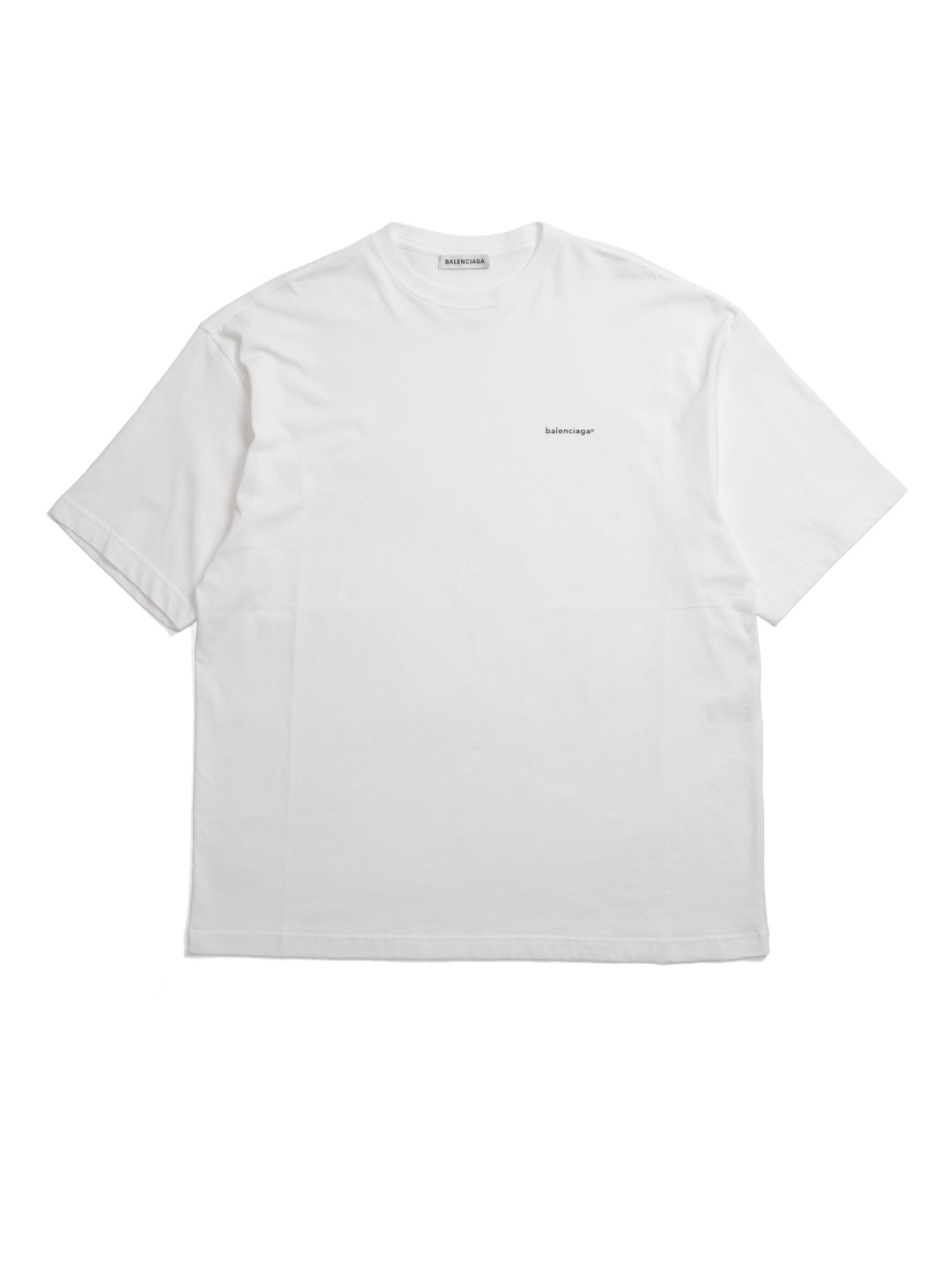 Balenciaga Small Logo Print T-Shirt White