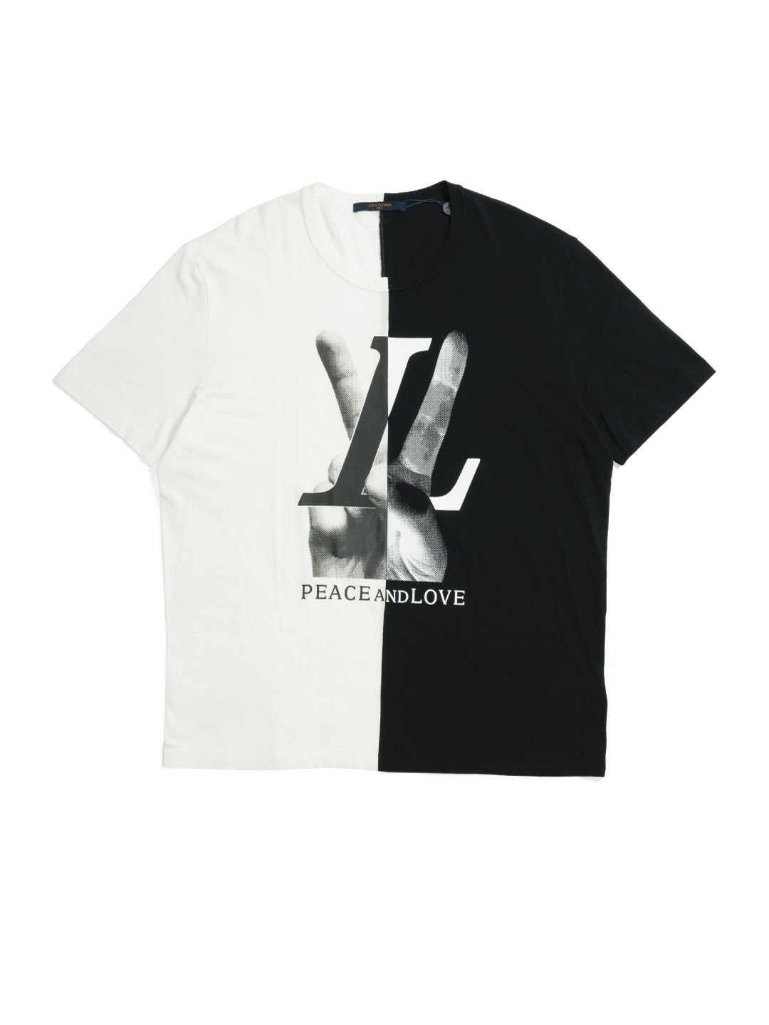 Louis Vuitton	Peace and Love T-Shirt Black/White