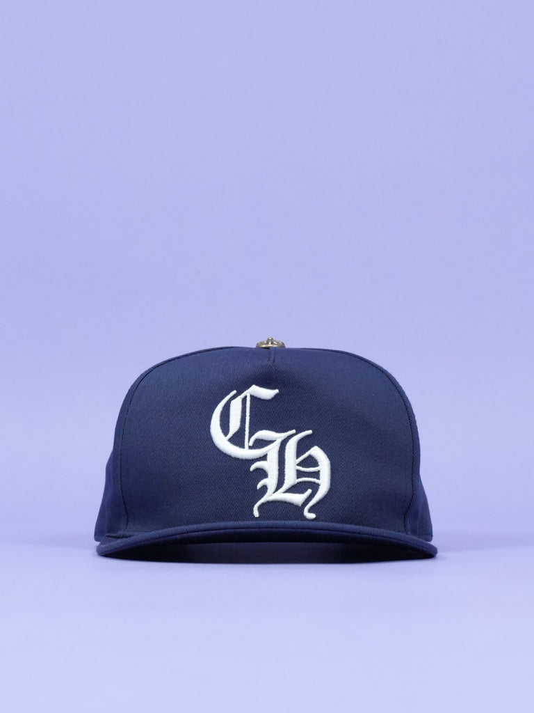 Chrome Hearts CH Baseball Cap Navy/White