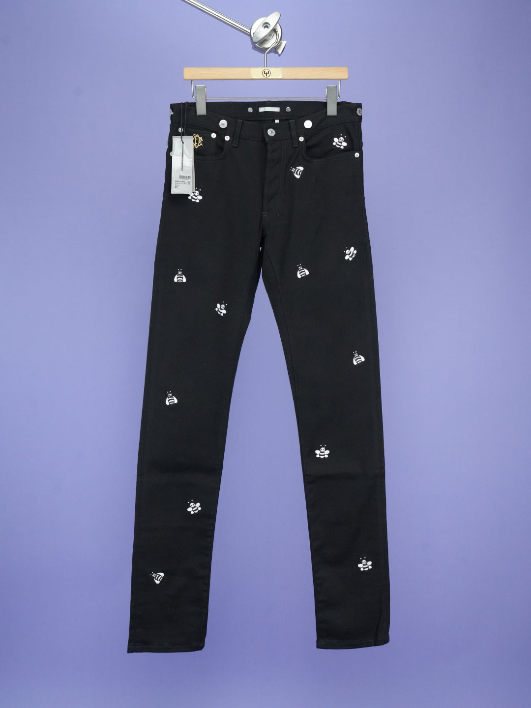 Dior / Kaws Bee Embroidery Jeans Black