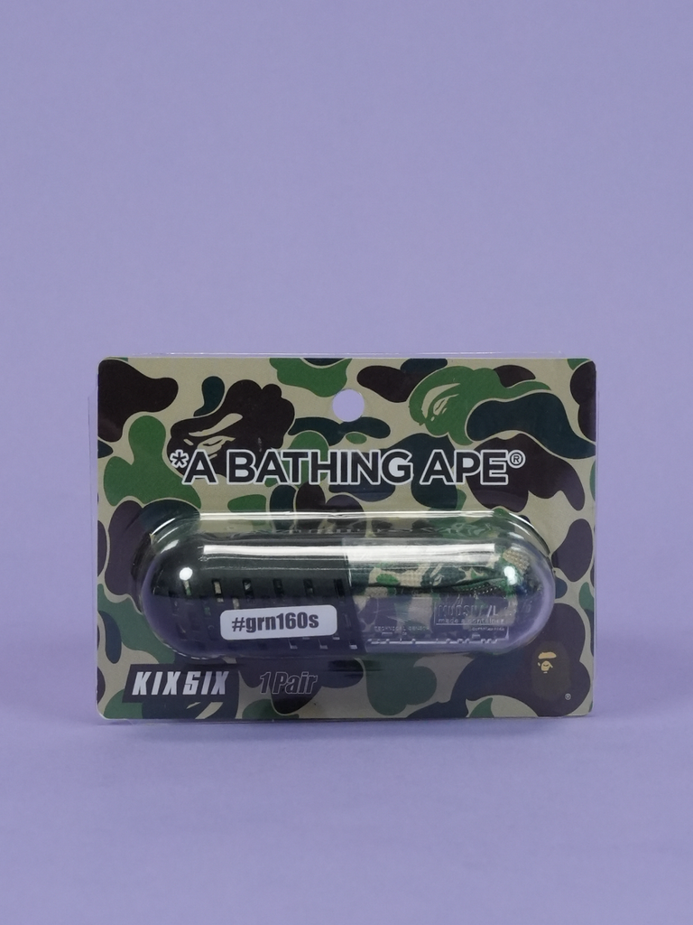 Bape / Kixsix ABC Camo Shoelace Green