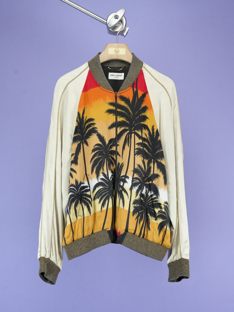 Saint Laurent Paris Palm Tree Souvenir Jacket Multi