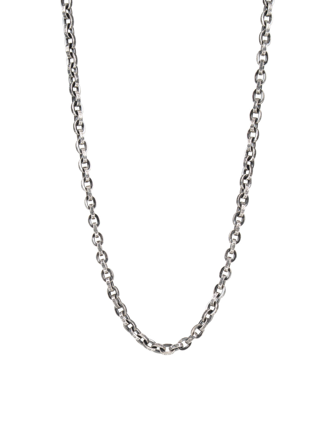 Paper Chain Necklace Silver