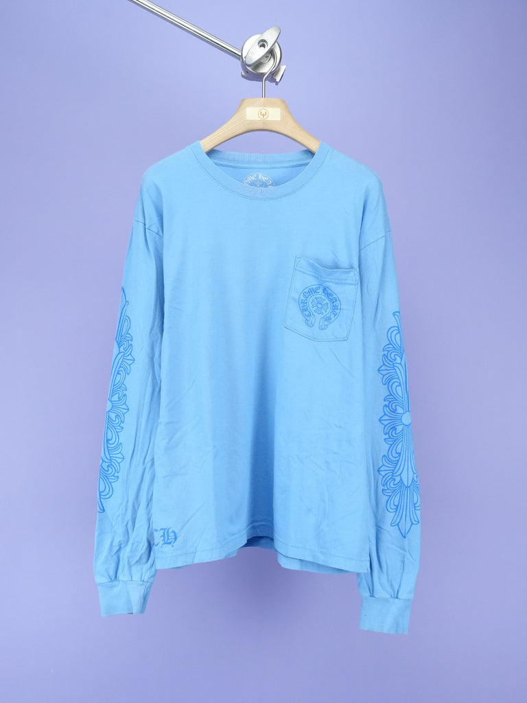 Chrome Hearts Miami Exclusive L/S T-Shirt Blue