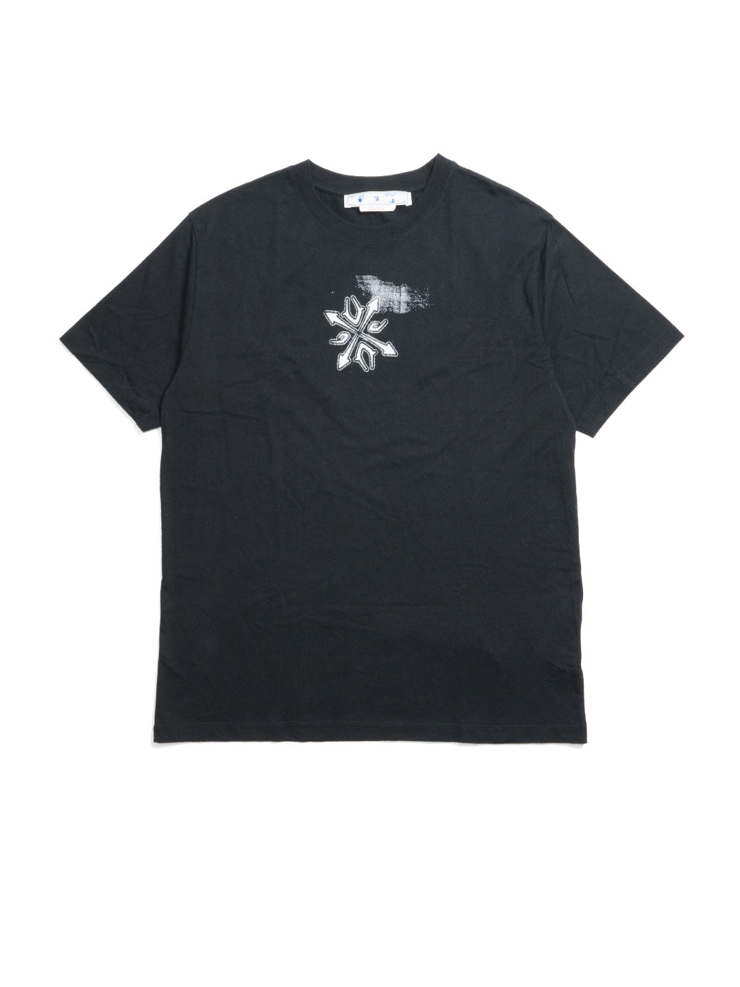 Off-White Tribal Type Slim Tee Black