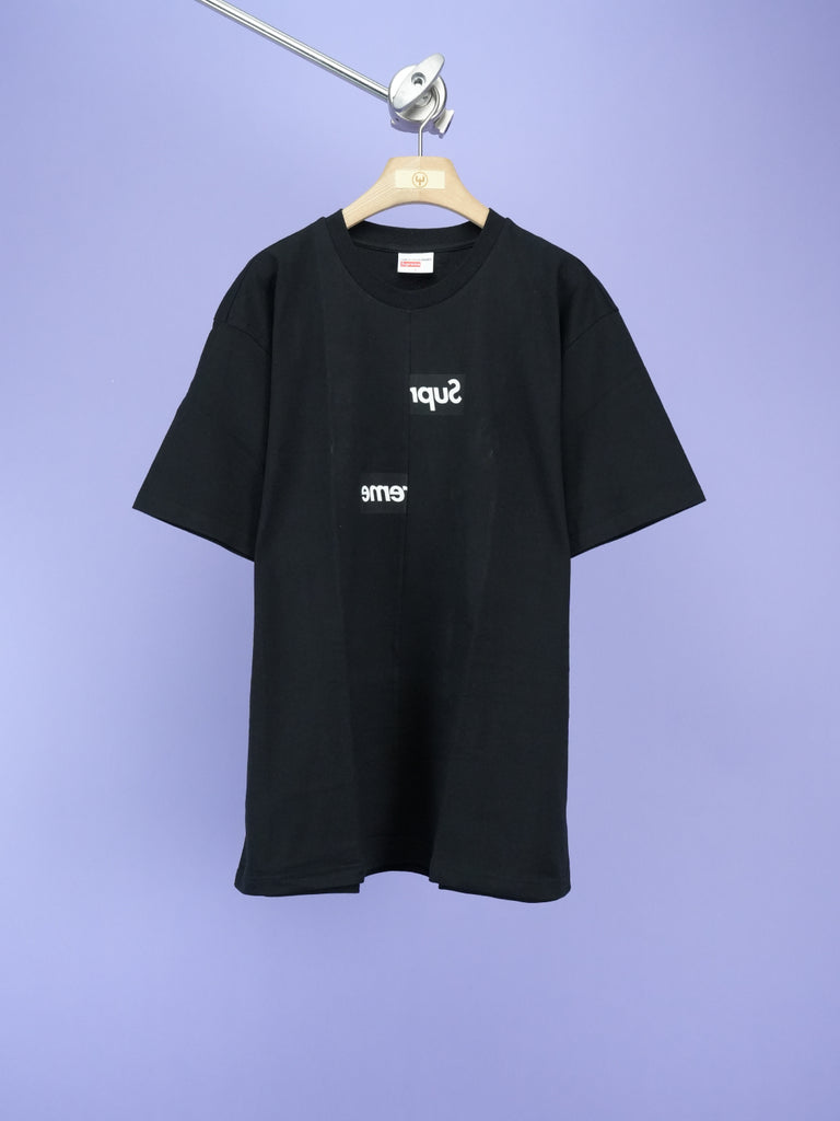 Supreme / CDG Split Box Logo Tee Black