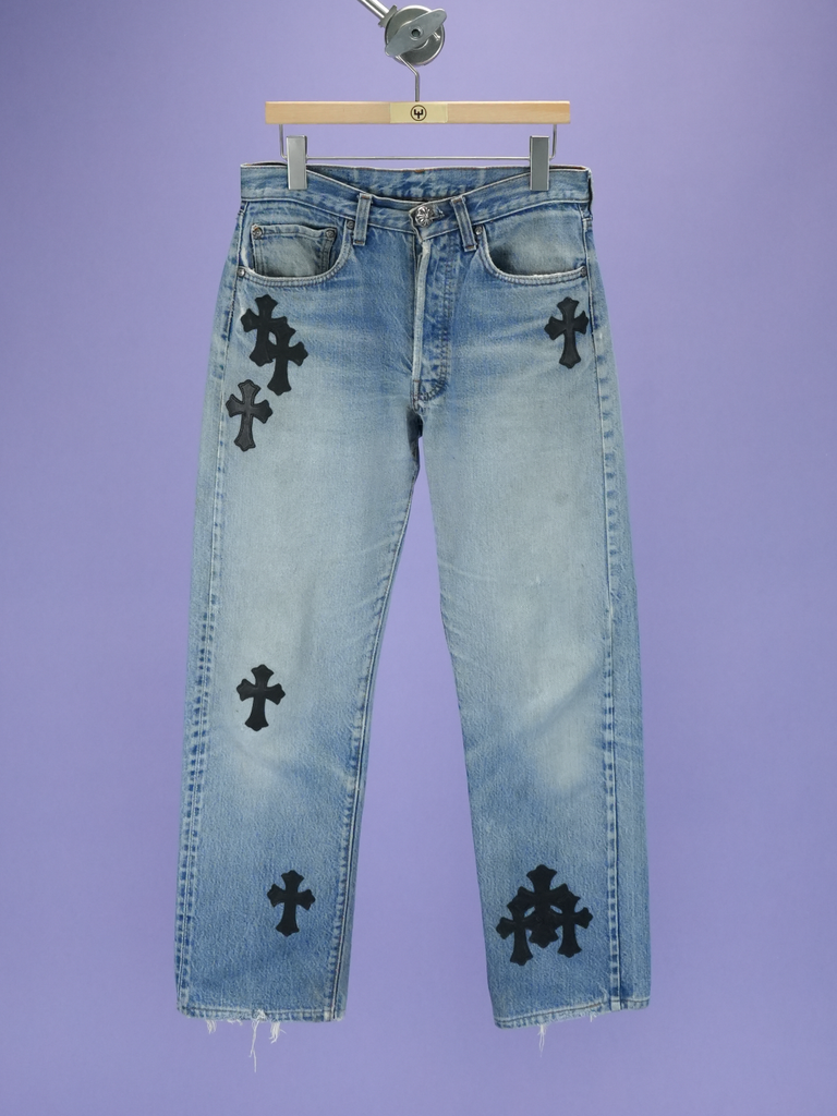 Chrome Hearts Vintage Levi's 501 Jeans Indigo