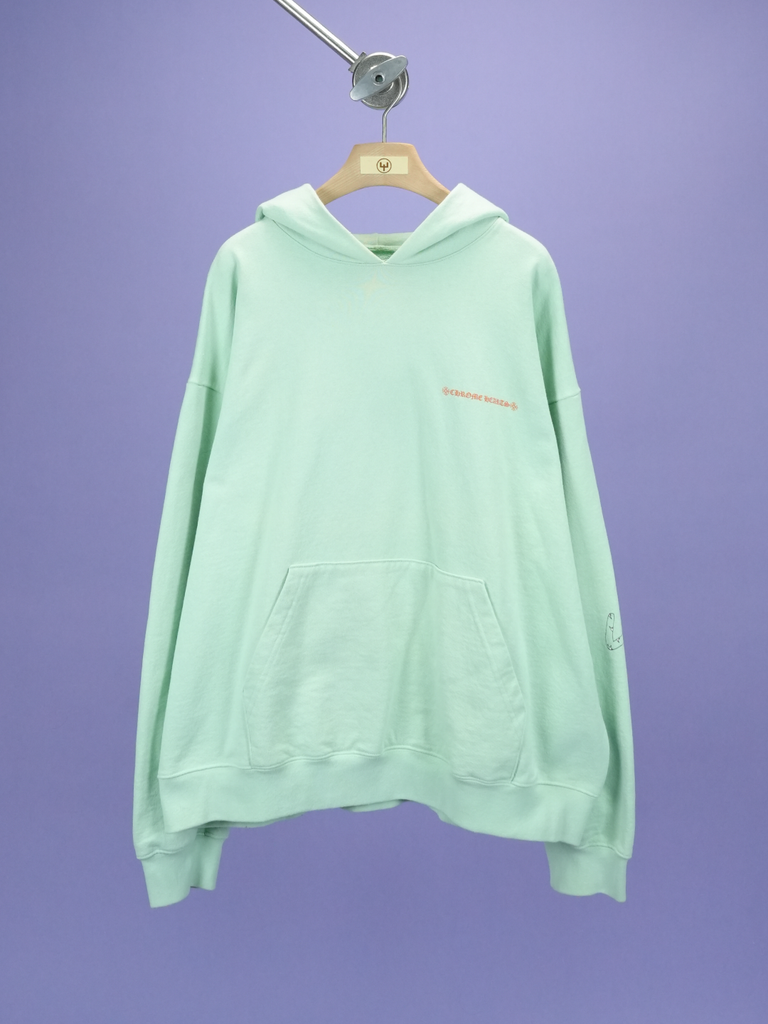 Chrome Hearts Matty Boy Lust Crewneck Hoodie Seafoam