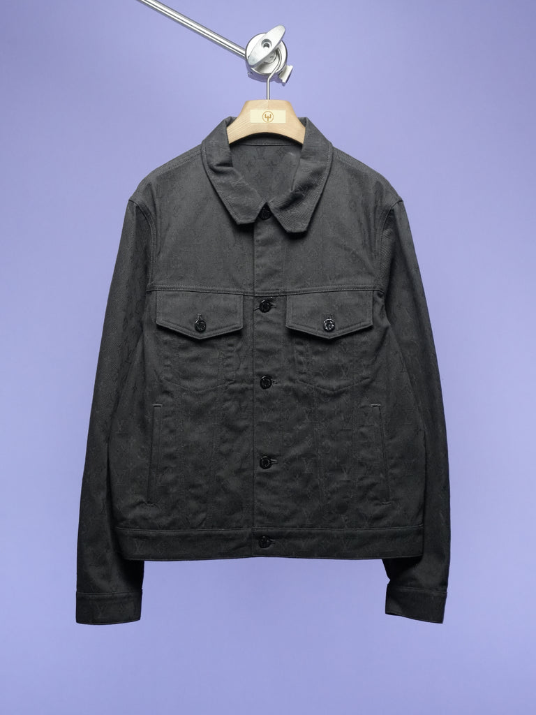 Louis Vuitton Monogram Denim Jacket Black